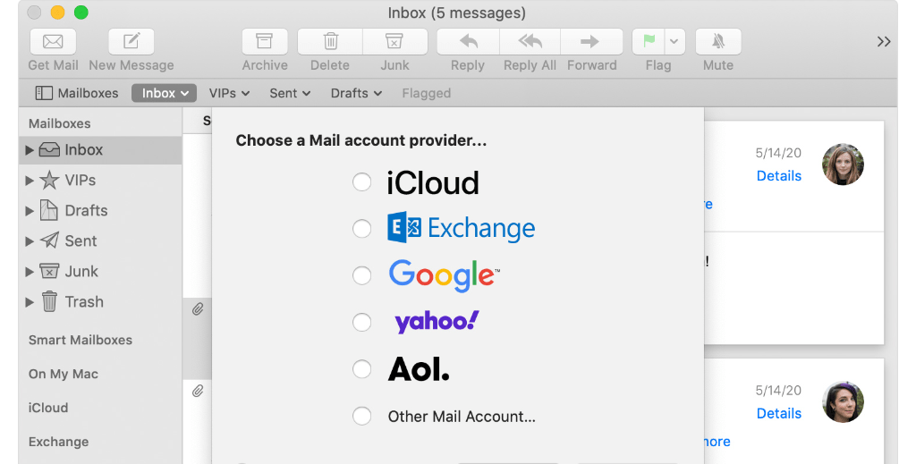 best email app for all emails imac