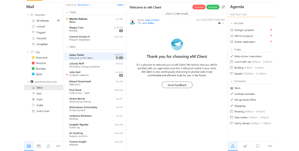 simple but good mac email clients