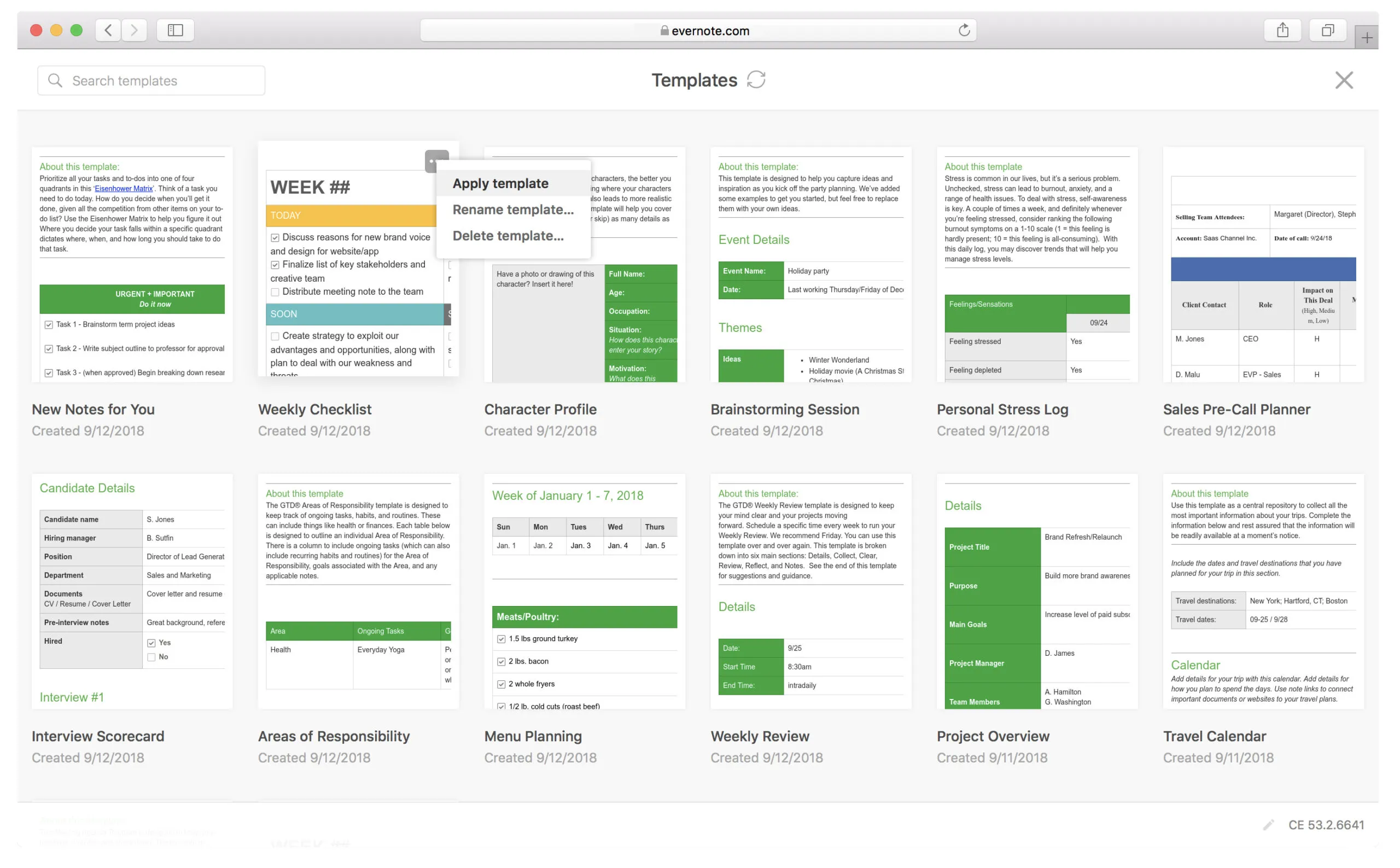 Evernote online notes taker