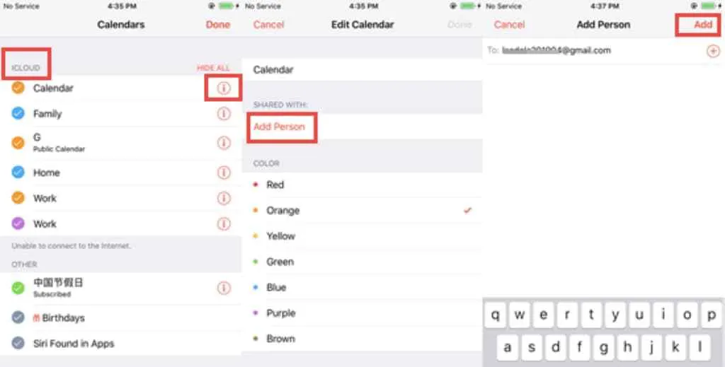How to share calendars on iPhone