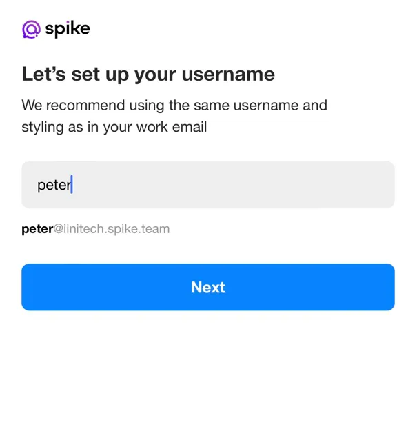 setup your username